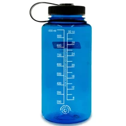 Nalgene Wide Mouth Sustain Drinkfles - 1L - blauw