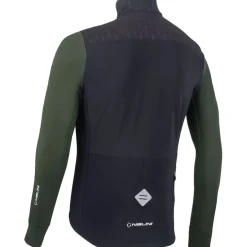 Racefietsjacks|Winterjassen < Nalini HP Ebossed Fietsjas Heren - black/forest green 4450