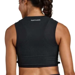 Nathan Sports AeroZip Hardloopvest dames - 1L - black/reflective silver