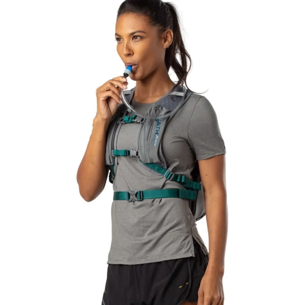 Nathan Sports Crossover Pack - 10L Drinkrugzak - charcoal / marine blue