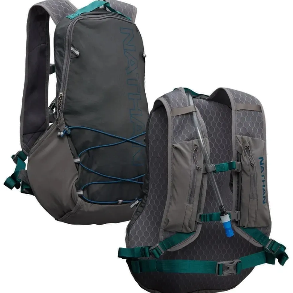Nathan Sports Crossover Pack - 10L Drinkrugzak - charcoal / marine blue