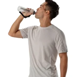 Bidons < Nathan Sports ExoShot Lite 14oz/414ml Handheld Bottle - black / reflective silver