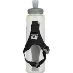 Bidons < Nathan Sports ExoShot Lite 14oz/414ml Handheld Bottle - black / reflective silver