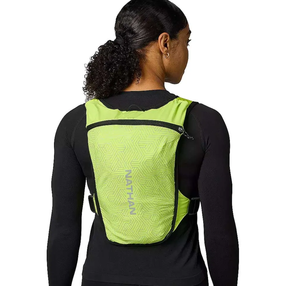 Nathan Sports HyperNight Quick Start 3.0 Hydratatievest - 4 L - hi vis yellow/hex print