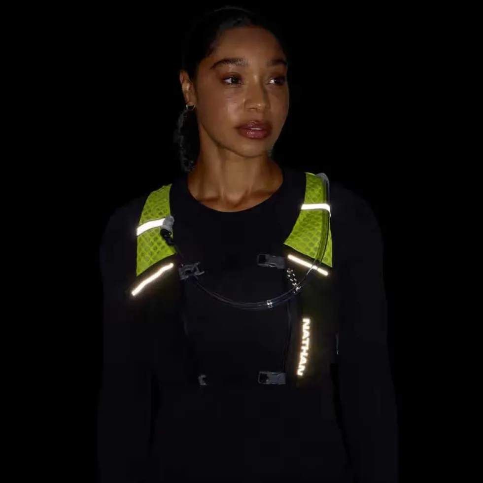 Nathan Sports HyperNight Quick Start 3.0 Hydratatievest - 4 L - hi vis yellow/hex print