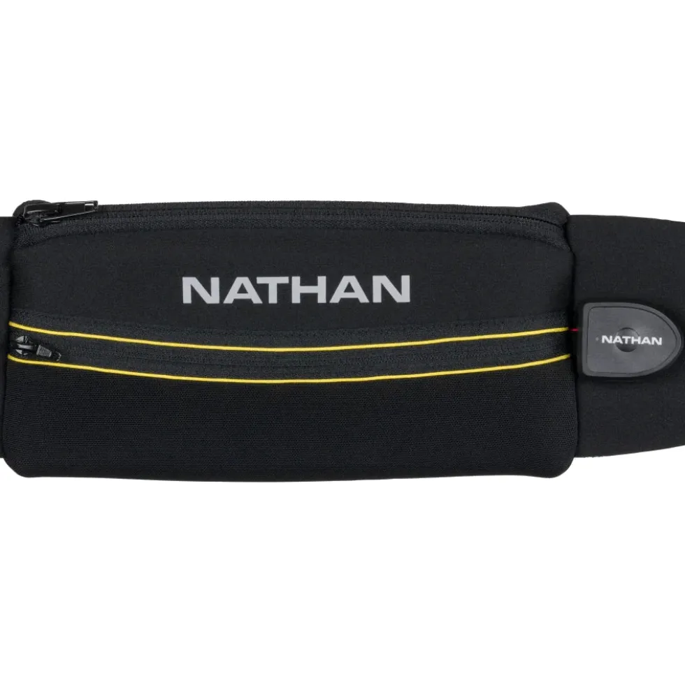 Nathan Sports Laser Light 5K RX Hardloopriem - black / high vis yellow
