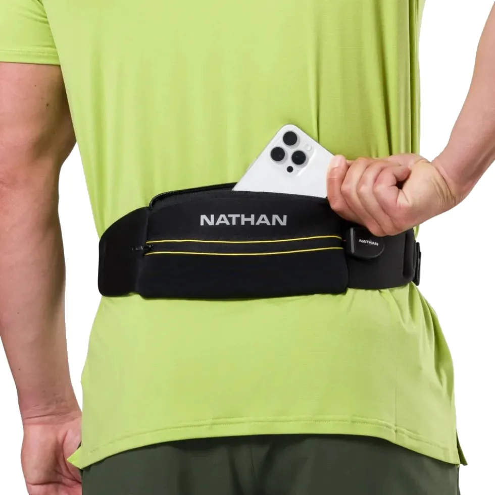 Nathan Sports Laser Light 5K RX Hardloopriem - black / high vis yellow