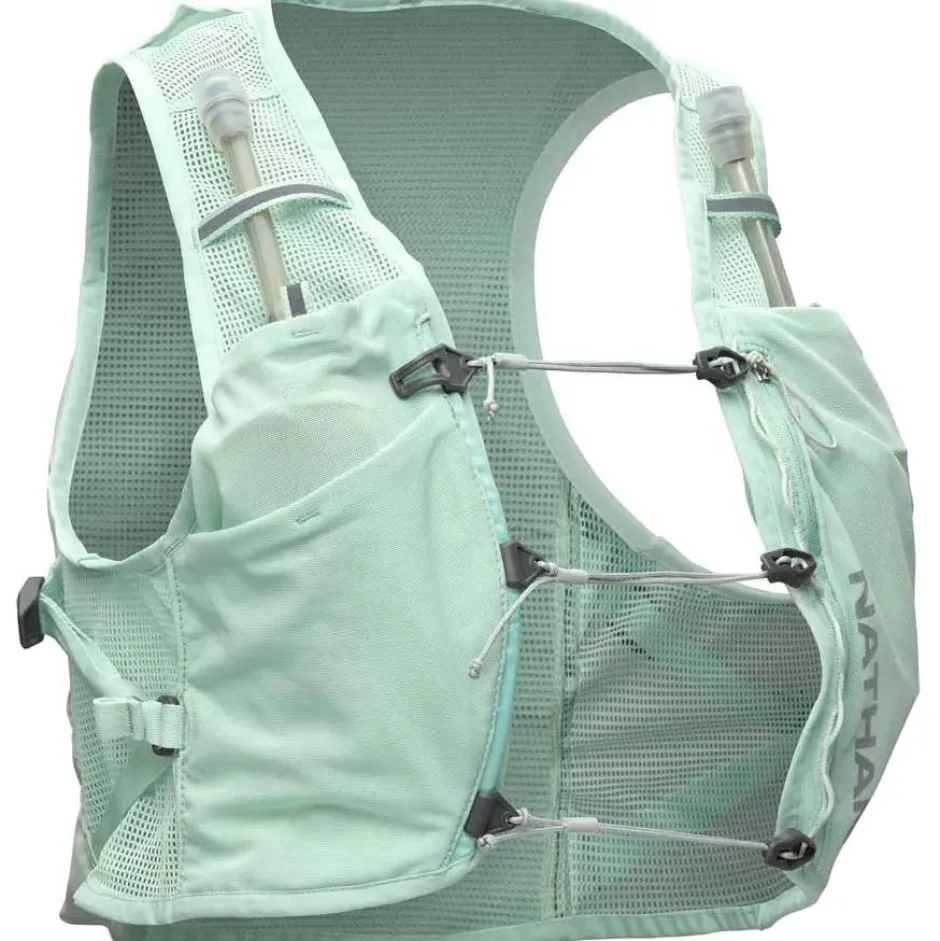 Rugzakken & Drinksystemen < Nathan Sports Pinnacle Breeze Hardloopvest dames - 4L - surf spray/reflective silver
