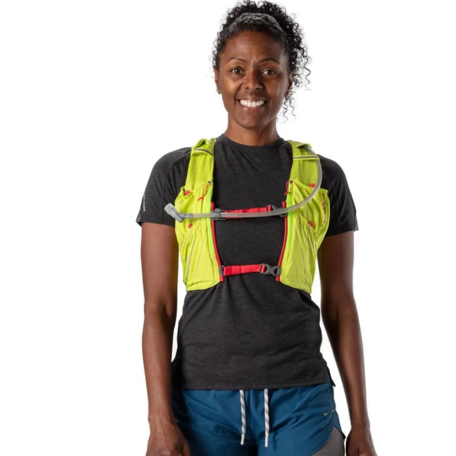 Rugzakken & Drinksystemen < Nathan Sports Pinnacle 12L de Hardloop-Vest Daes - Vapor Grey/Caribbean Blue
