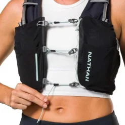 Nathan Sports Pinnacle Pro Hardloopvest dames - 6L - black/surf spray