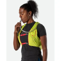 Nathan Sports Pinnacle Series Vapor 12L Hydration Race Vest Woman - Finish Lime/Hibiscus
