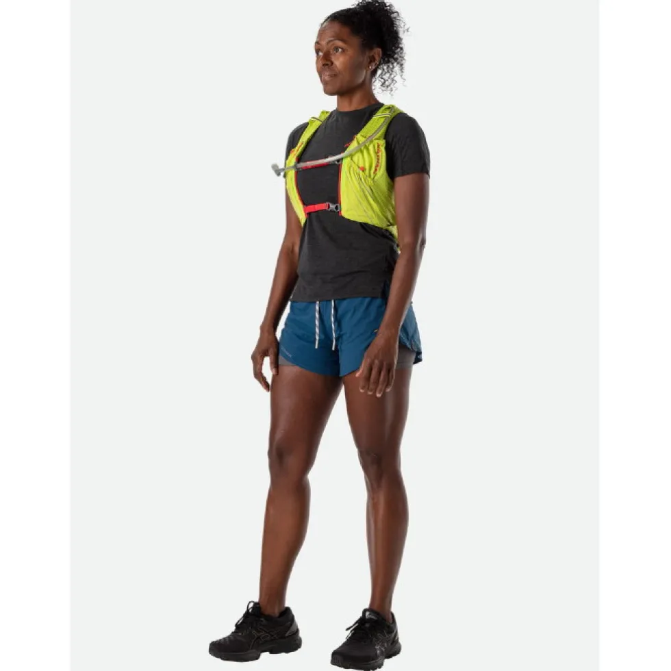 Nathan Sports Pinnacle Series Vapor 12L Hydration Race Vest Woman - Finish Lime/Hibiscus