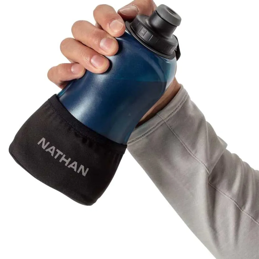 Nathan Sports Quick Squeeze Lite Handheld drinkfles 532ml - black/marine blue