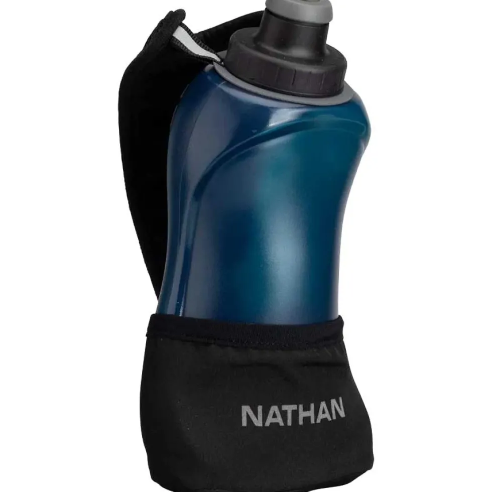 Nathan Sports Quick Squeeze Lite Handheld drinkfles 532ml - black/marine blue