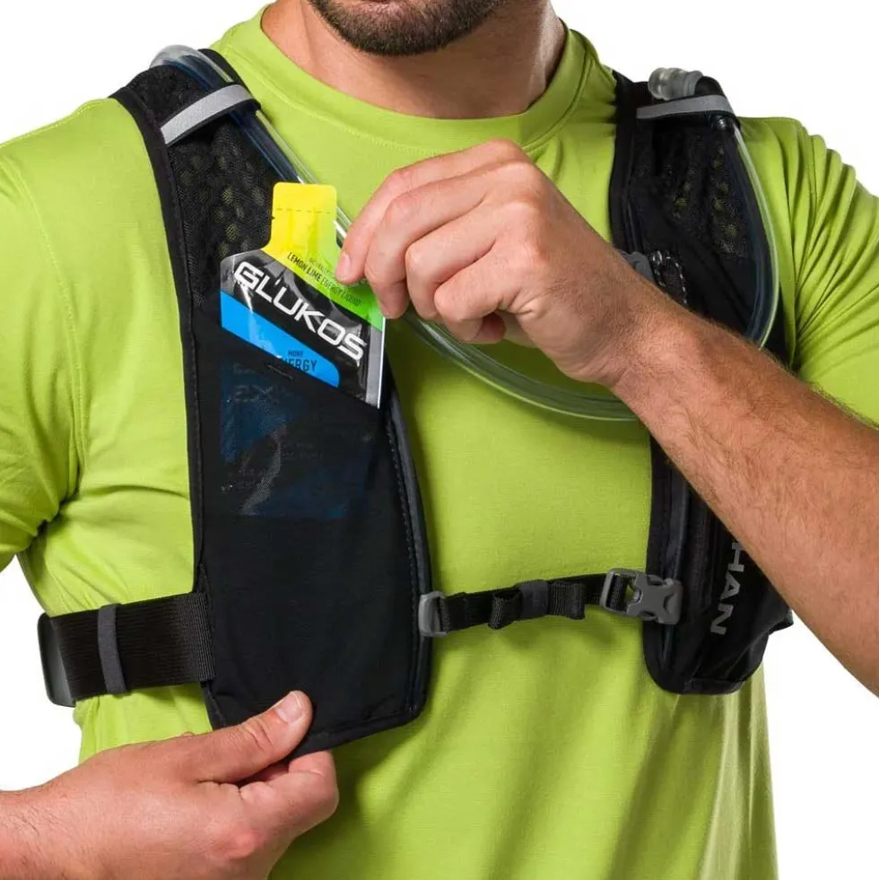 Nathan Sports Quick Start 3.0 Hydratatievest - 4 liter - black/reflective silver