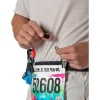 Nathan Sports Race Number Nutrition Waistbelt - black / reflective silver