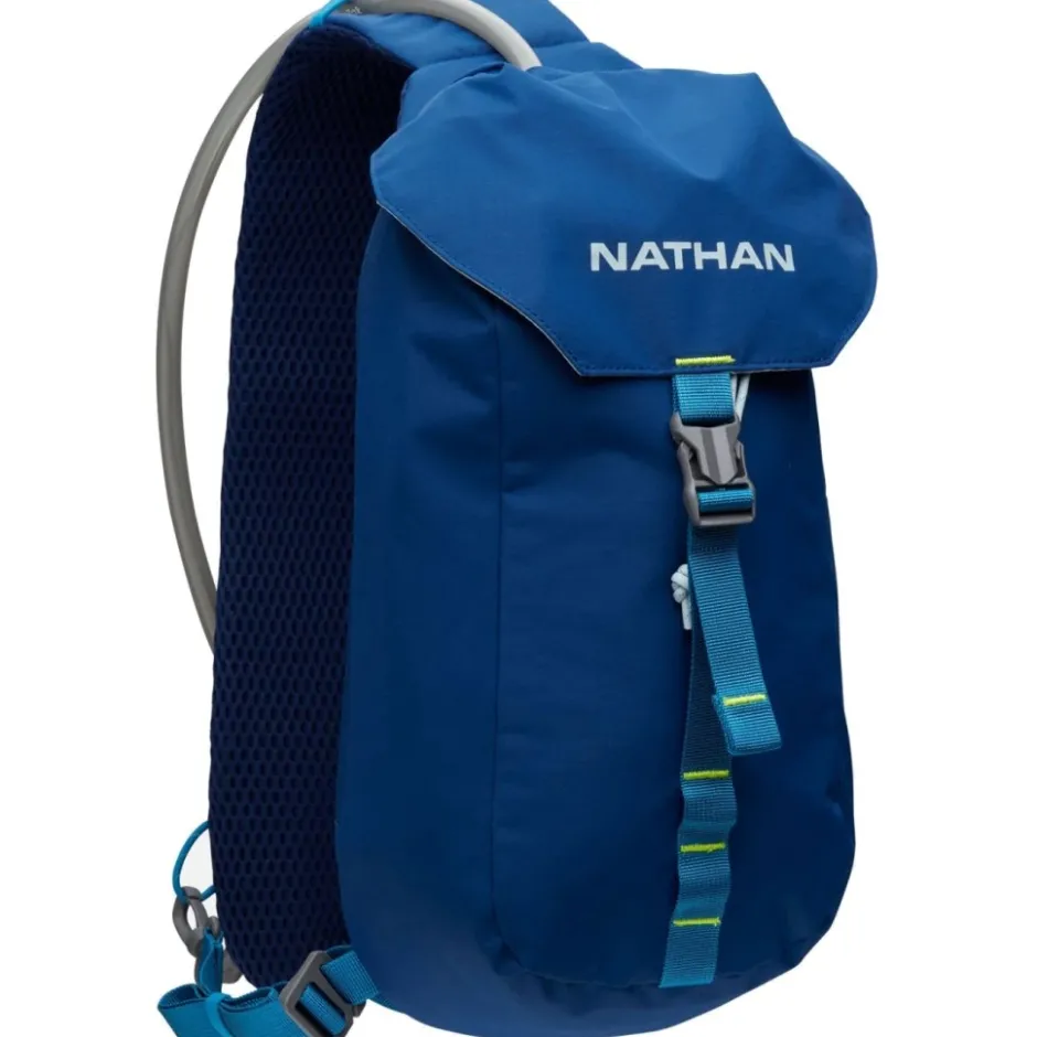 Rugzakken & Drinksystemen < Nathan Sports Run Sling 6L Hardlooprugzak - Estat Blue/Sky Blue