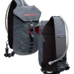 Nathan Sports Run Sling 6L Hardlooprugzak - Charcoal/Ribbon Red