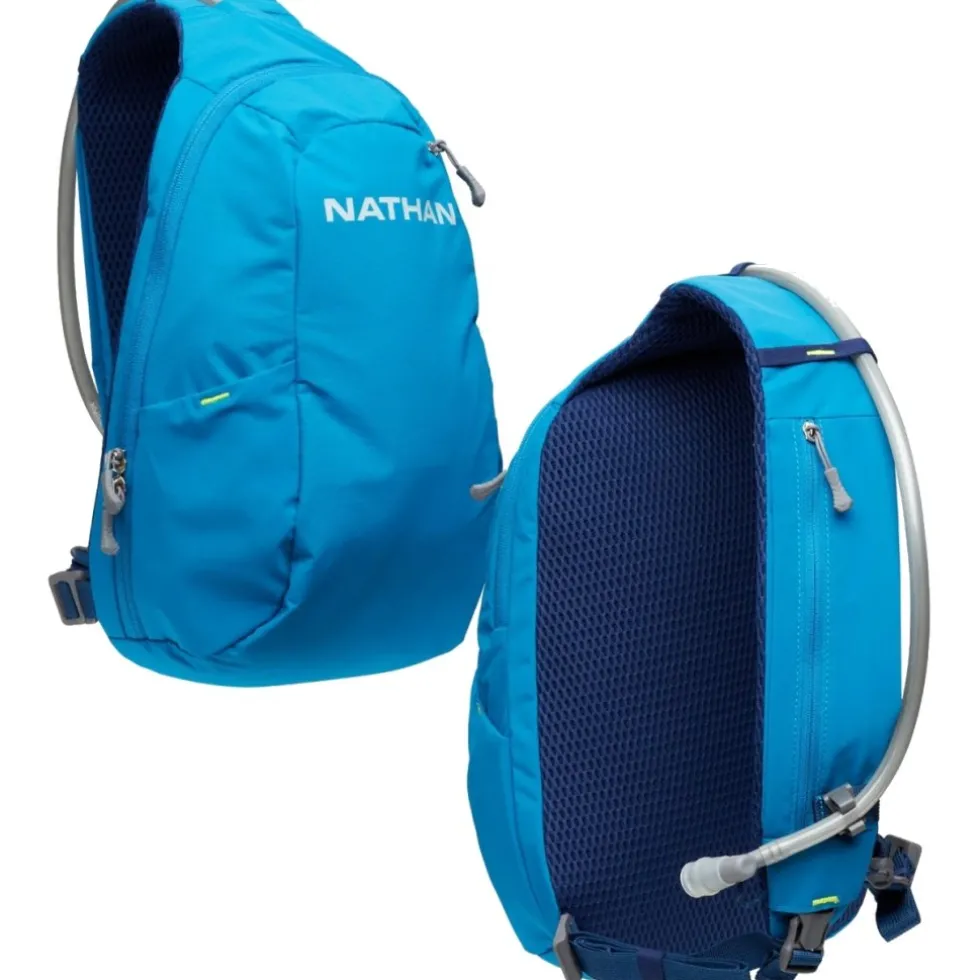 Nathan Sports Run Sling 8L Hardlooprugzak - Deep Blue/Sky Blue