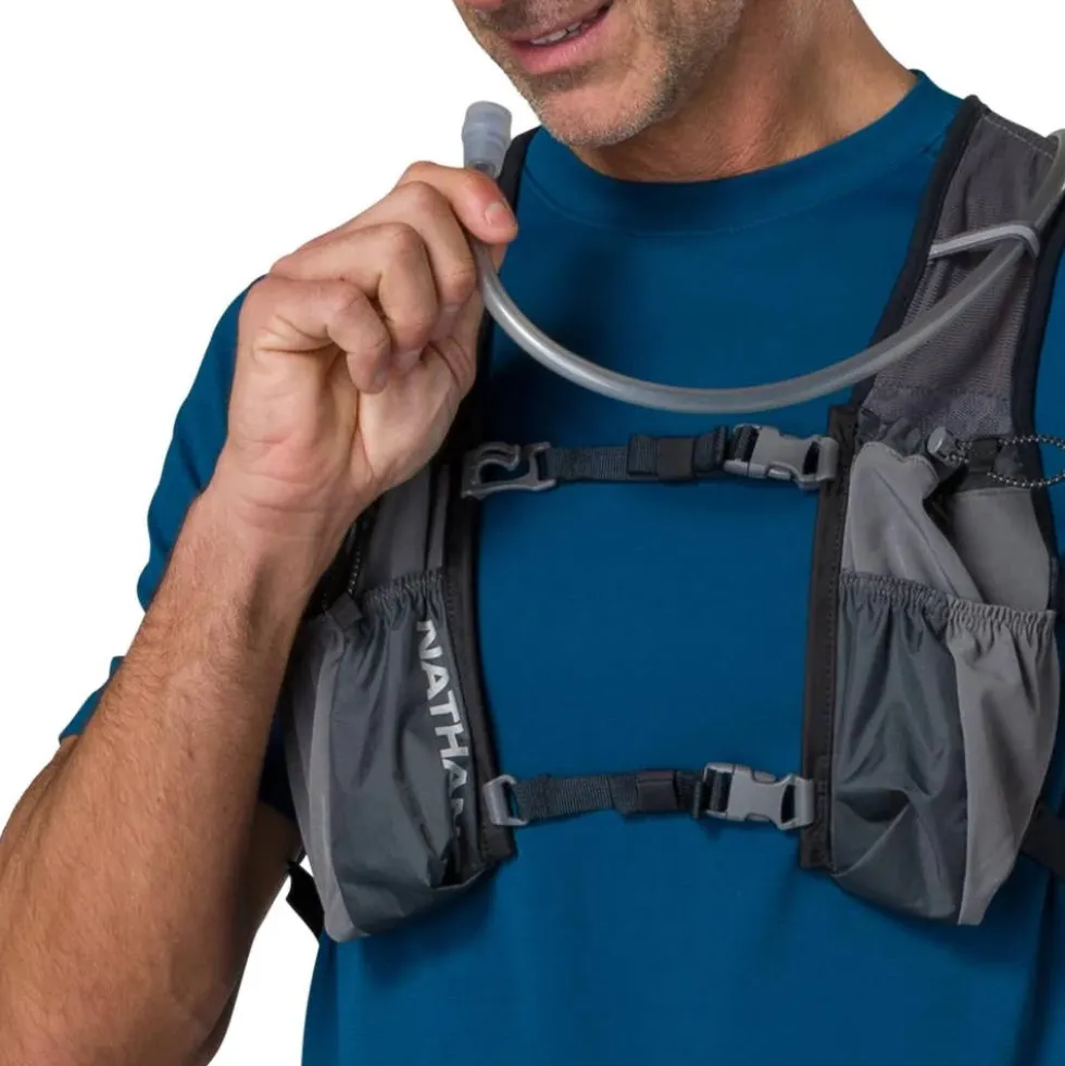 Nathan Sports TrailMix 2.0 Drinkrugzak - 12L - charcoal / reflective silver