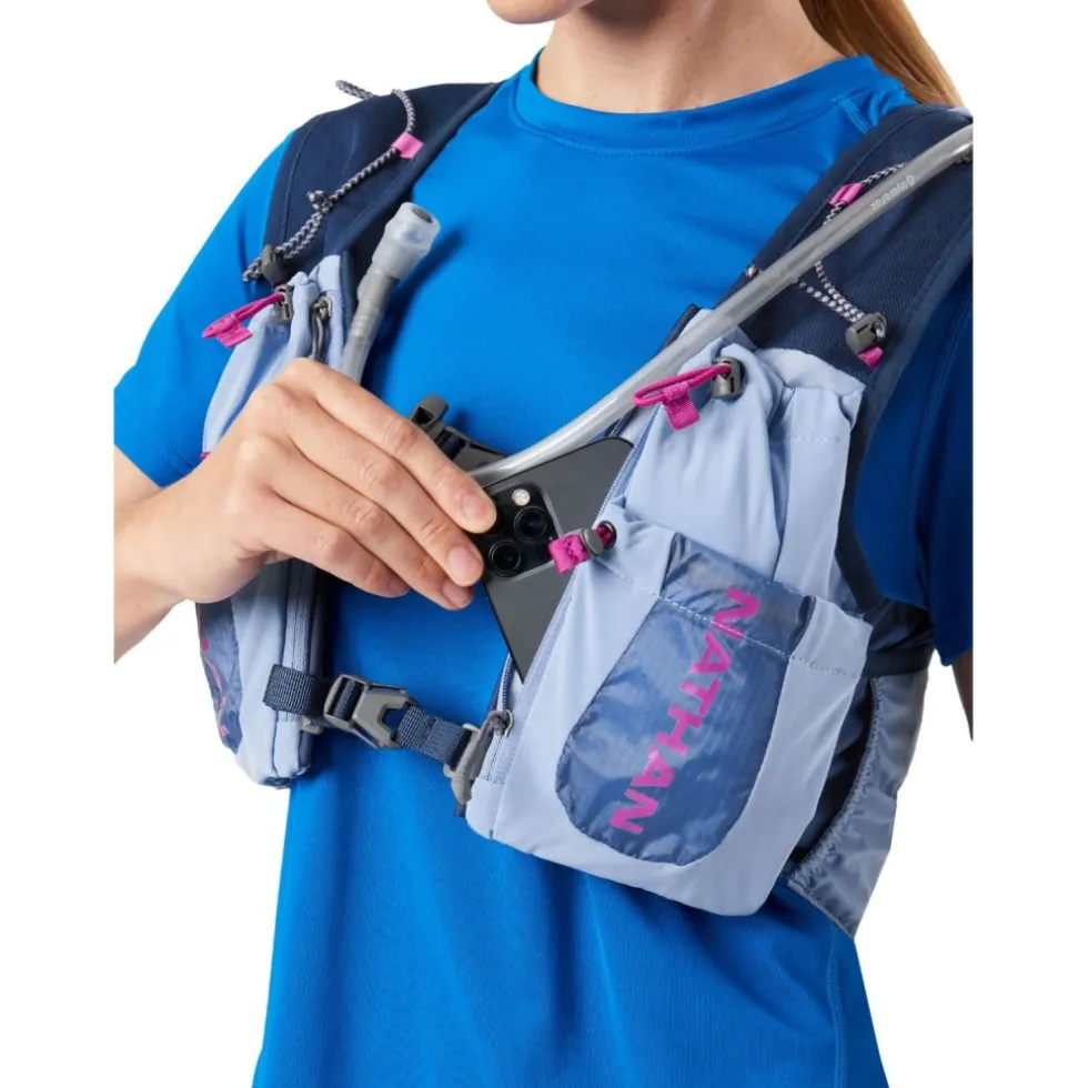 Nathan Sports VaporAiress 3.0 - 7L Hardloop-Vest - Periwinkle/Magenta