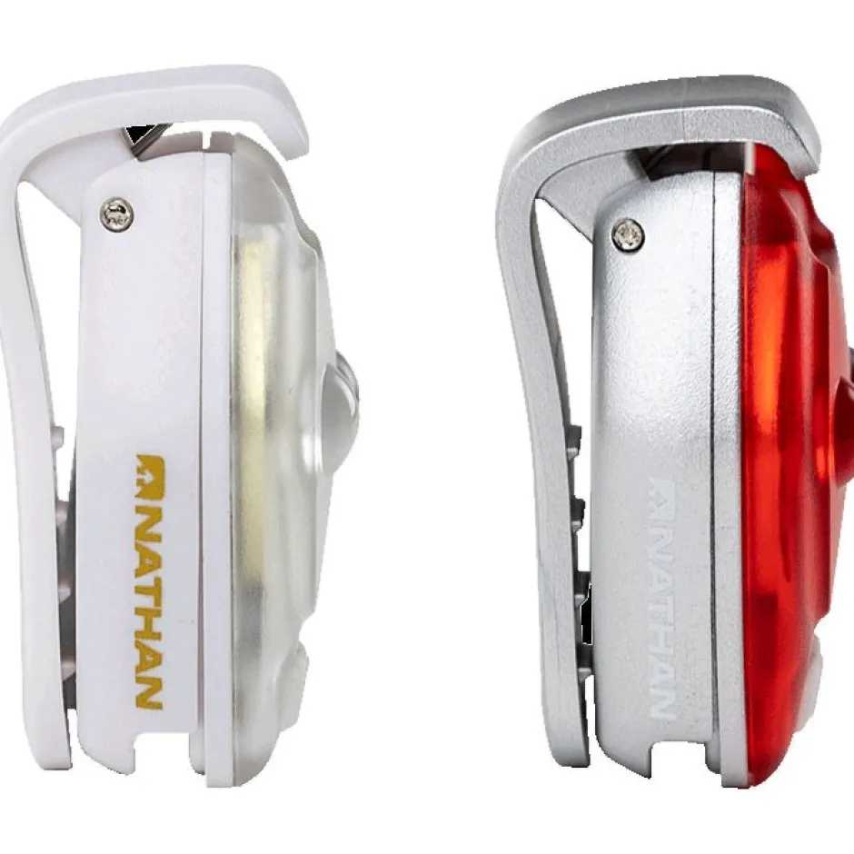 Veiligheidslampen < Nathan Sports HyperBrite Mini Veiligheidslampen - Set van 2 - Silver/Chili Peper/White/Gold