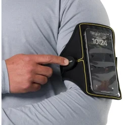 Nathan Sports Laser Light 5K Smartphone Armband - black / high vis yellow