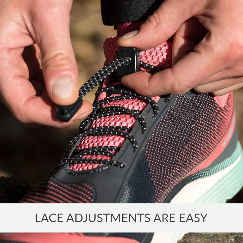 Schoenen|Accessoires < Nathan Sports Run Laces Reflective - white