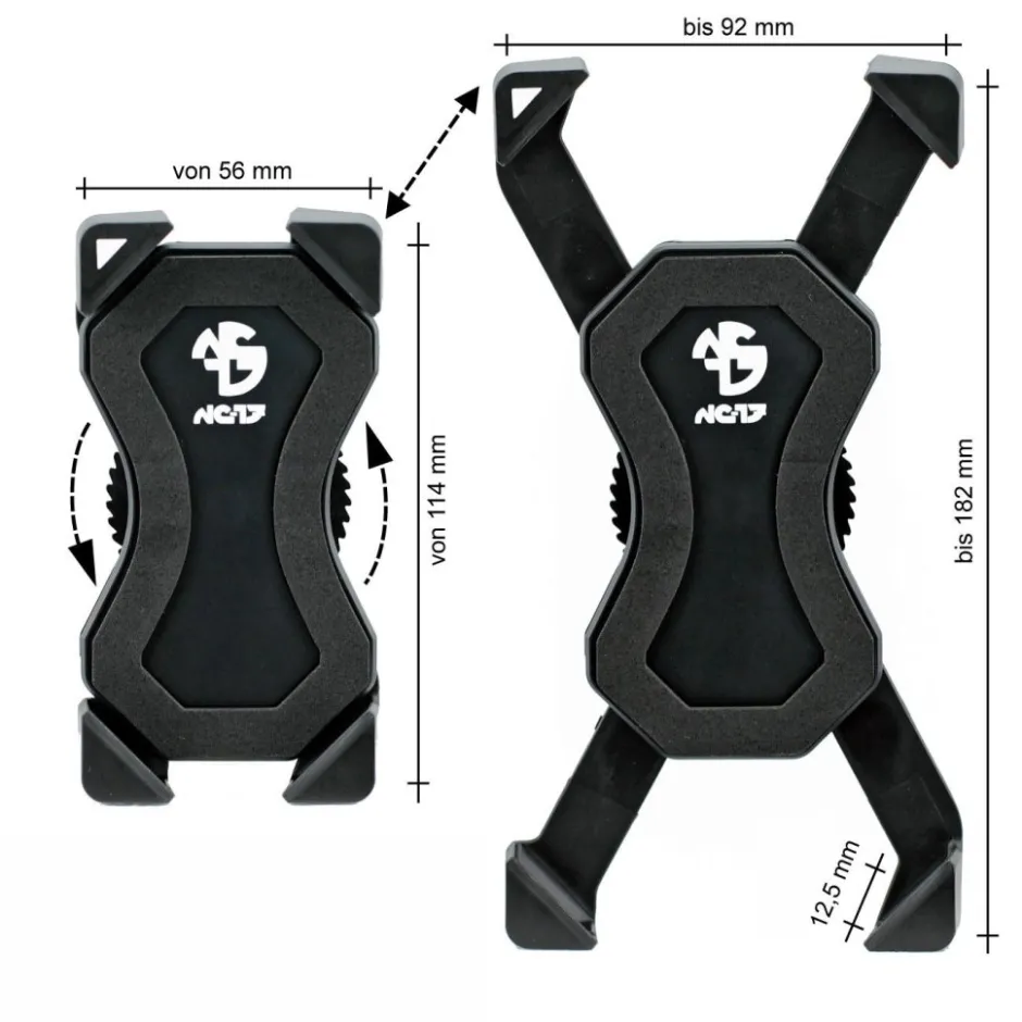 Telefoonhouders|Houders Voor Mobiele Telefoons < NC-17 Connect 3D Stem Universal Mount for Smartphones - A-Headset (Stem)