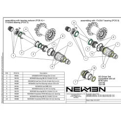 Kogellagers En Glijlagers < Newmen Bearing BB CB 17x30x7 C3 LLH - Bearing for Rear Hub 90180