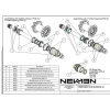 Newmen Bearing BB CB 17x26x5 C3 LLH - Bearing for Front and Rear Hub 90178