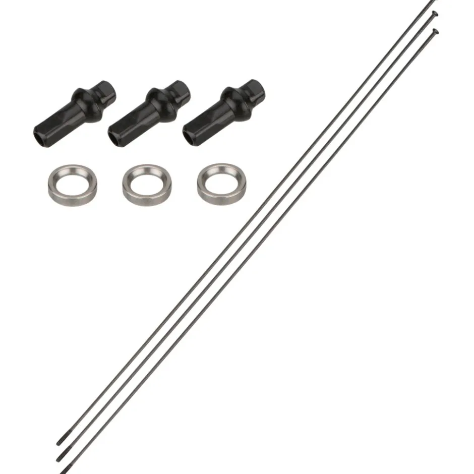 Spaken En Nippels < Newmen Road Spoke Set Straightpull - Laser - black
