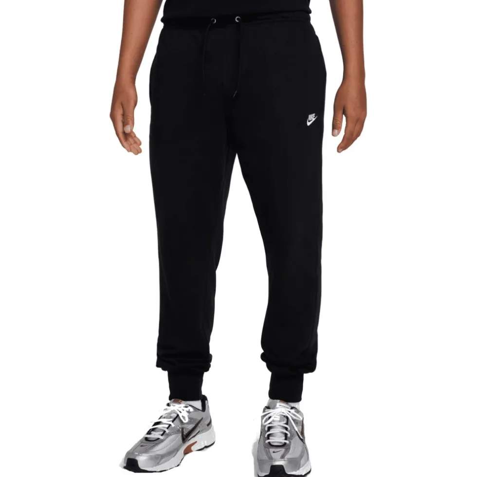 Nike Club French Terry Joggingbroek Heren - zwart/zwart/wit FN3801-010