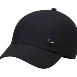 Nike Dri-FIT Club Metall-Swoosh Logo Pet - black/metallic silver FB5372-010