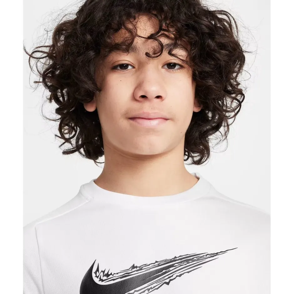 T-Shirts & Tops < Nike Dri-FIT uti hirt Kinderen - wit/zwart HF8100-100