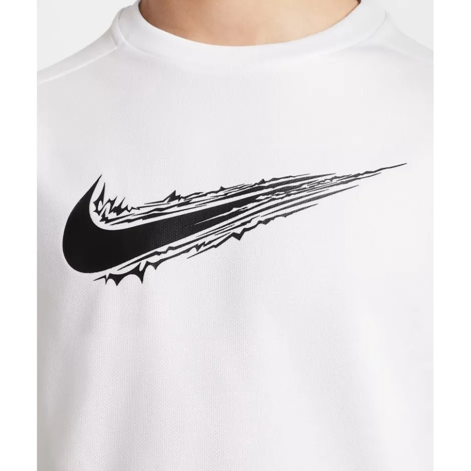 T-Shirts & Tops < Nike Dri-FIT uti hirt Kinderen - wit/zwart HF8100-100