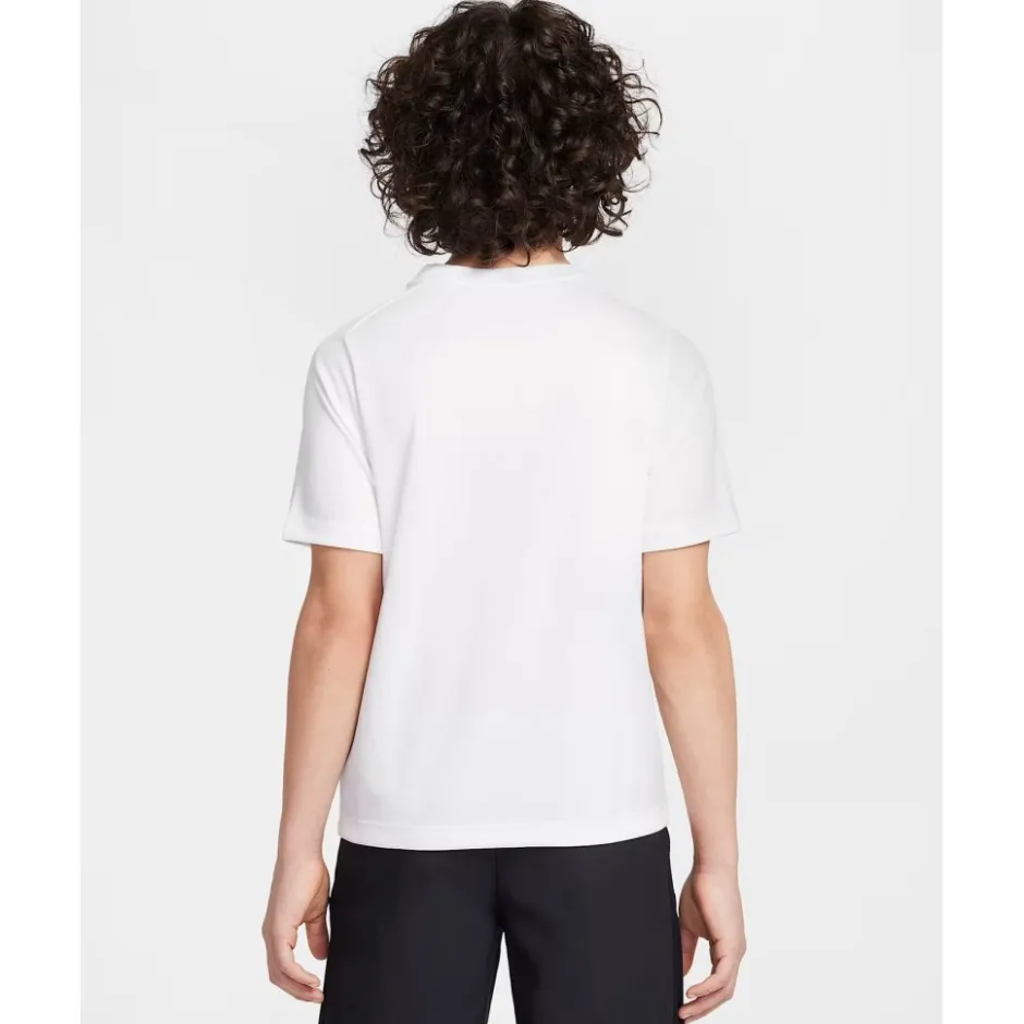 T-Shirts & Tops < Nike Dri-FIT uti hirt Kinderen - wit/zwart HF8100-100