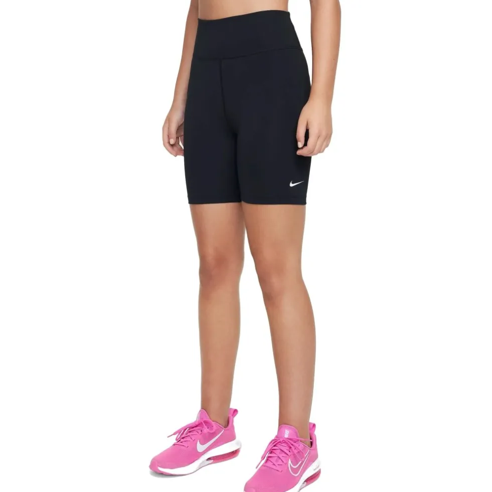 Nike Dri-FIT One 5" Bike Shorts Kinderen - zwart/wit FZ5603-010
