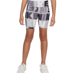 Nike Dri-FIT One Biker-Short voor Kinderen - lite smoke grey/black/white DZ4623-077