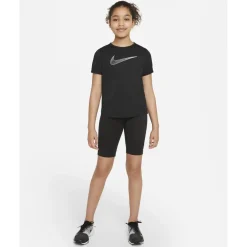Nike Dri-Fit One Shirt Kinderen - zwart/wit DD7639-010
