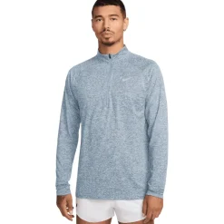 Nike Dri-FIT Stride 1/2-Zip Midlayer Heren - light armory blue/reflective silver HV2180-440