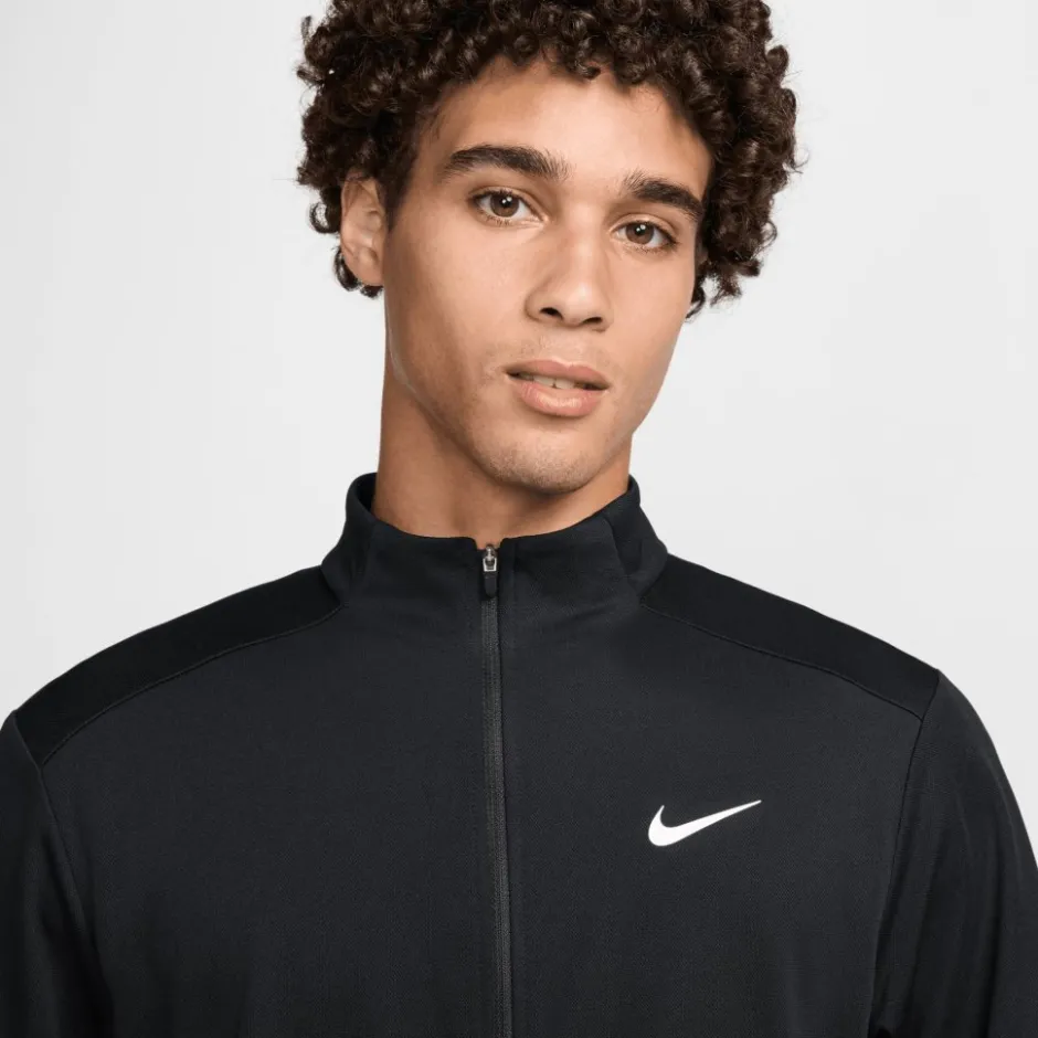 Jacks|Jassen & Vesten < Nike Dri-FIT Totality Knit Jas Heren - zwart/wit FV8962-010