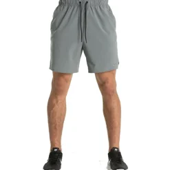 Broeken < Nike Dri-FIT Unlined Woven Korte Broek 7" Heren - oke grey/black/oke grey DV9340-084