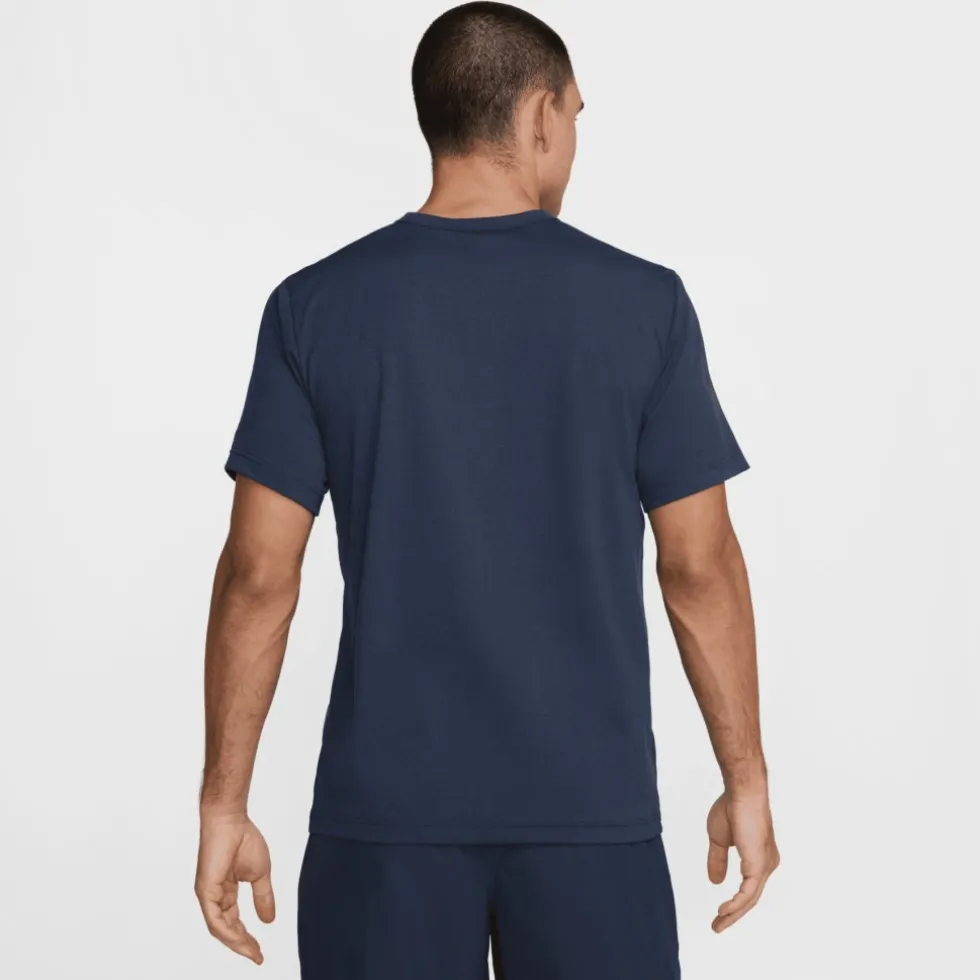 Nike Dri-FIT UV Hyverse Swoosh T-Shirt Heren - thunder blue/black HJ3074-437