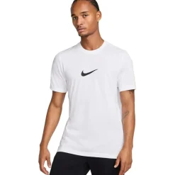Nike Dri-FIT Verbiage T-Shirt Heren - wit HJ3613-100