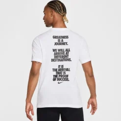 Nike Dri-FIT Verbiage T-Shirt Heren - wit HJ3613-100