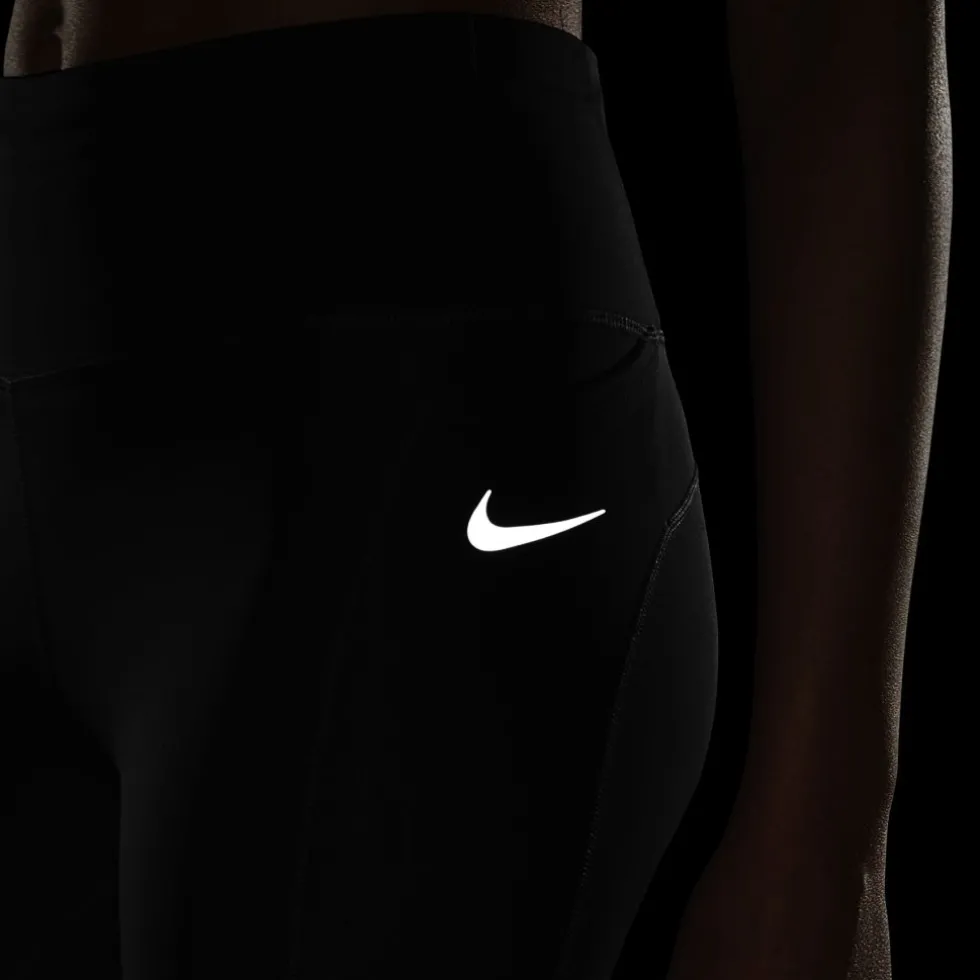 Nike Epic Fast Cropped Hardlooptights Dames - black/reflective silver CZ9238-010