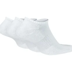 Nike Everyday Cushioned No-Show Trainingssokken (3 Paar) - wit/zwart SX7673-100