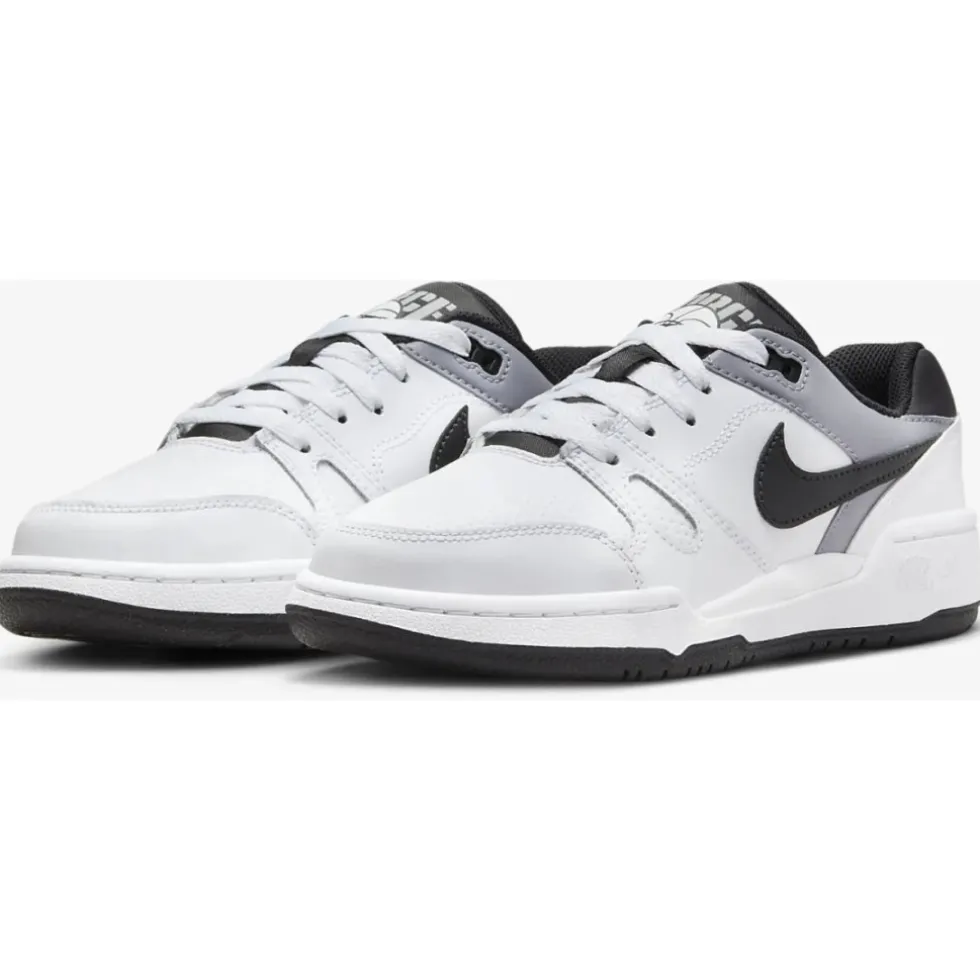 Nike Full Force Low Schoenen Kinderen - white/black-pewter FV5929-101