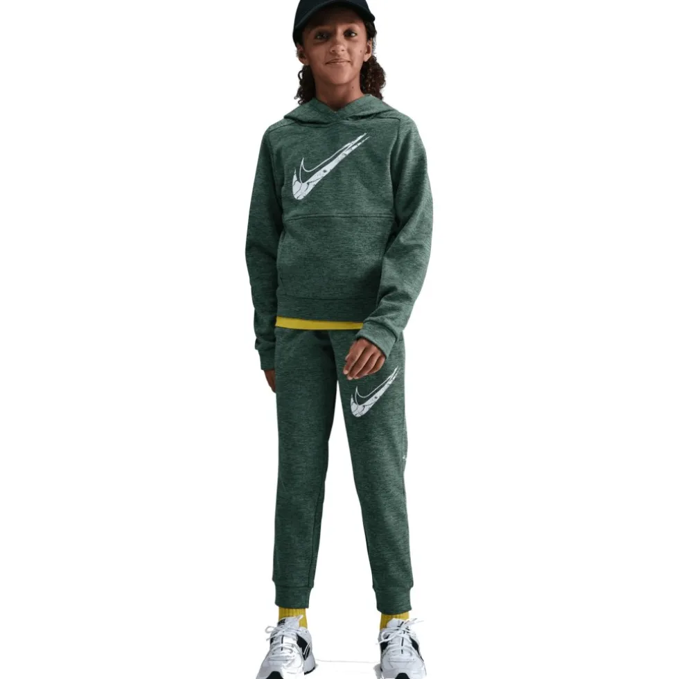 Nike Multi Stain Repel Therma-FIT Hoodie Kinderen - fir/clay green/heather/white HF4414-323